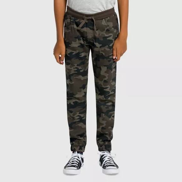 Levi's Boys Green Camo Camouflage Jogger Pants Youth Size XL 13-15 Years - Picture 1 of 13
